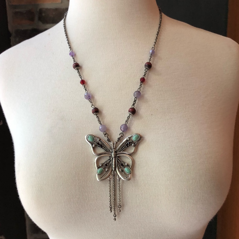Lucky Brand Butterfly Necklace